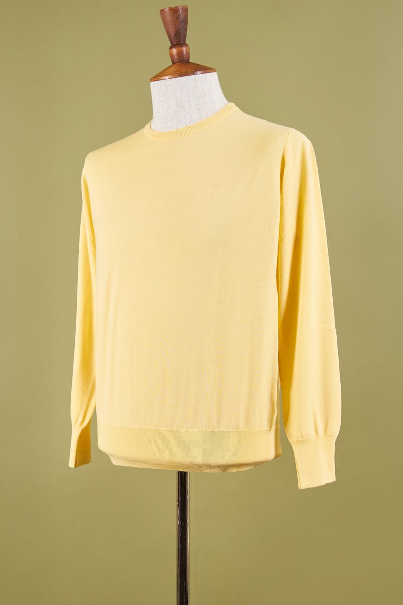 The Armoury Yellow Merino Wool Crewneck Sweater