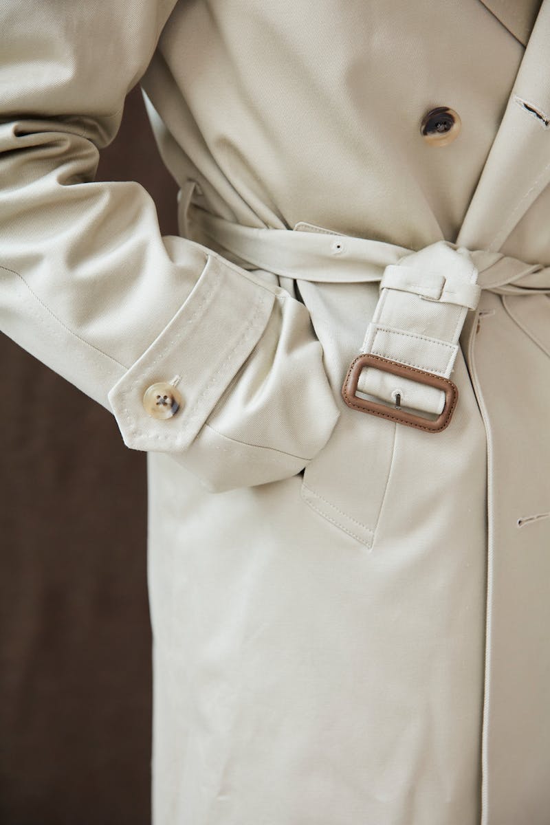 Ring Jacket RJCO-10 Beige Waxed Cotton Double Breasted Raglan Overcoat