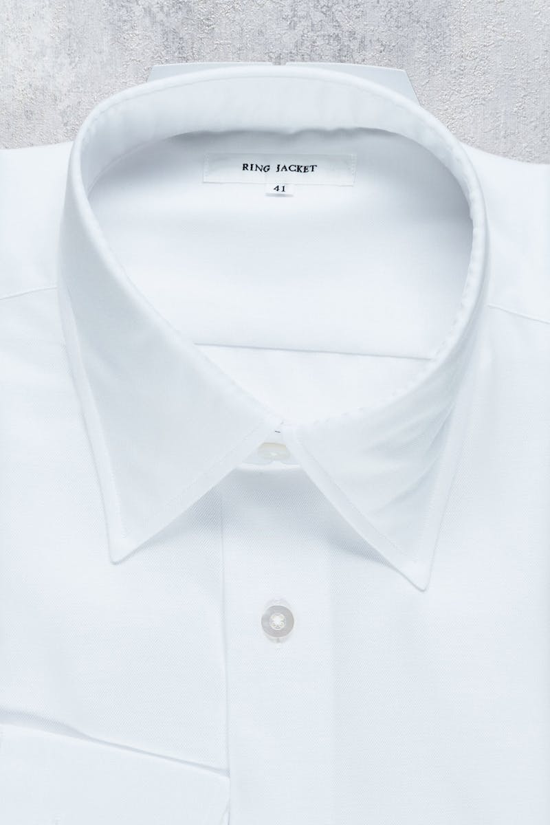 Ring Jacket RBKS-11 White Cotton Twill Spread Collar Shirt