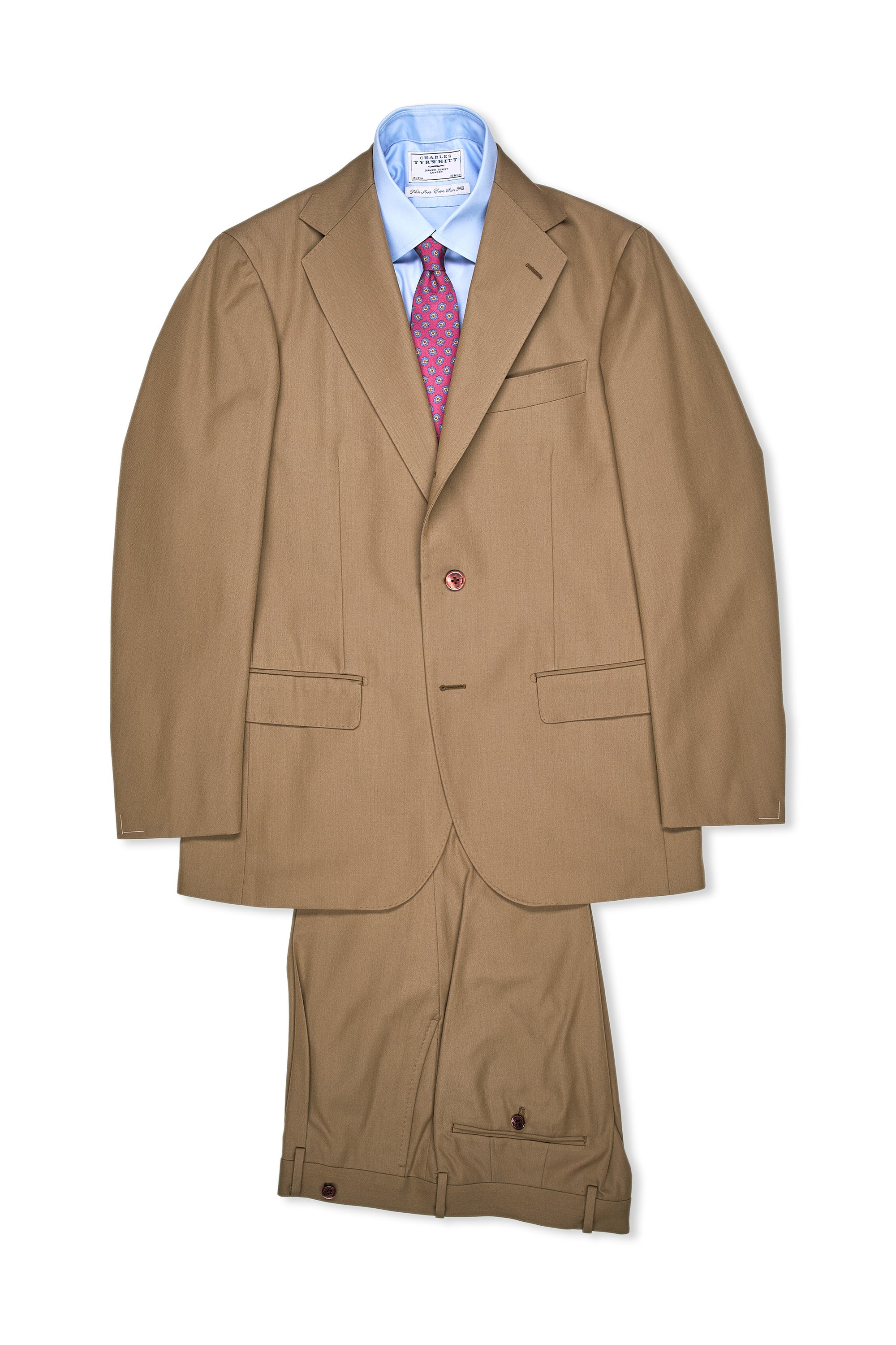 Ring Jacket Model 301A/186 Beige Wool/Cotton Suit