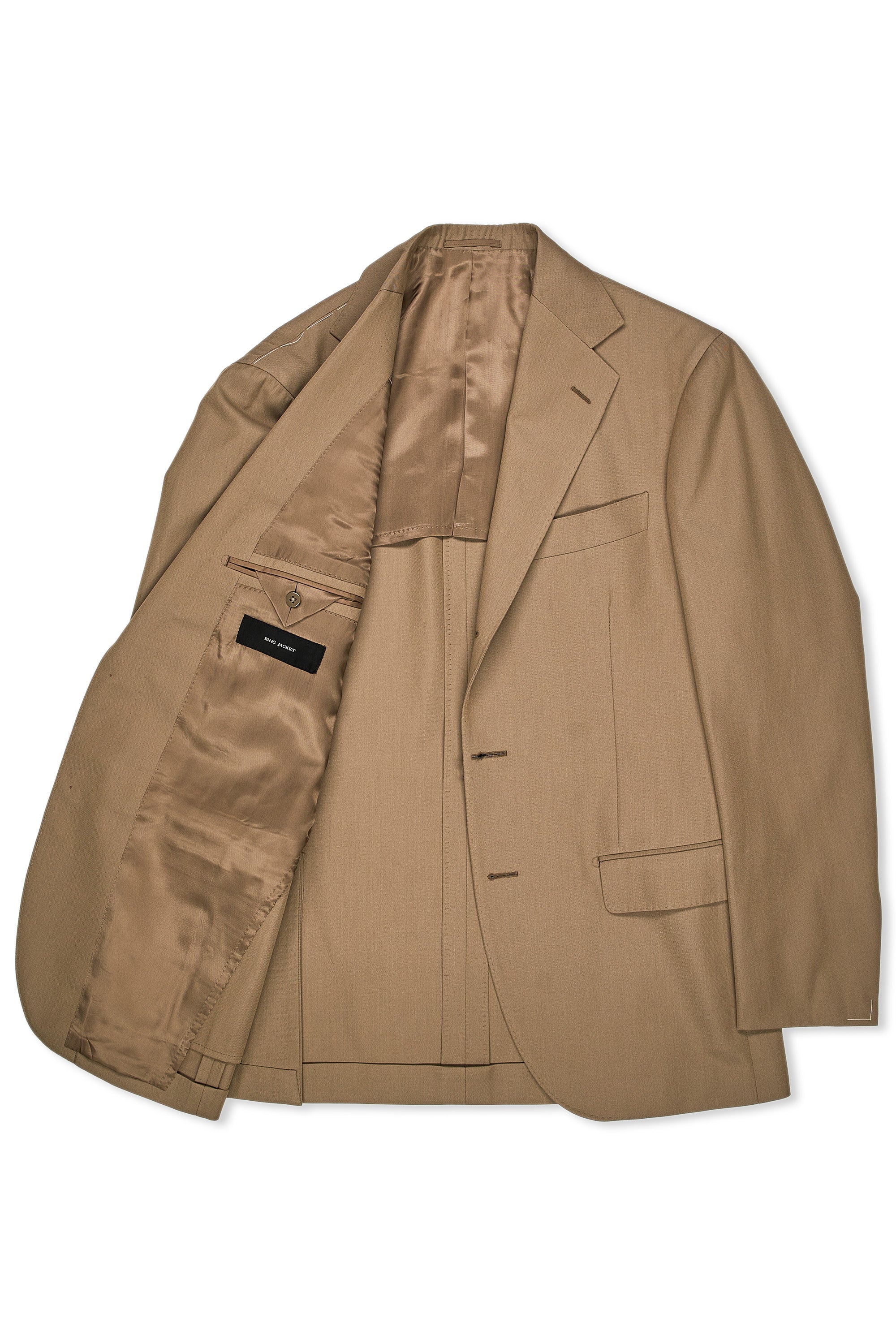 Ring Jacket Model 301A/186 Beige Wool/Cotton Suit