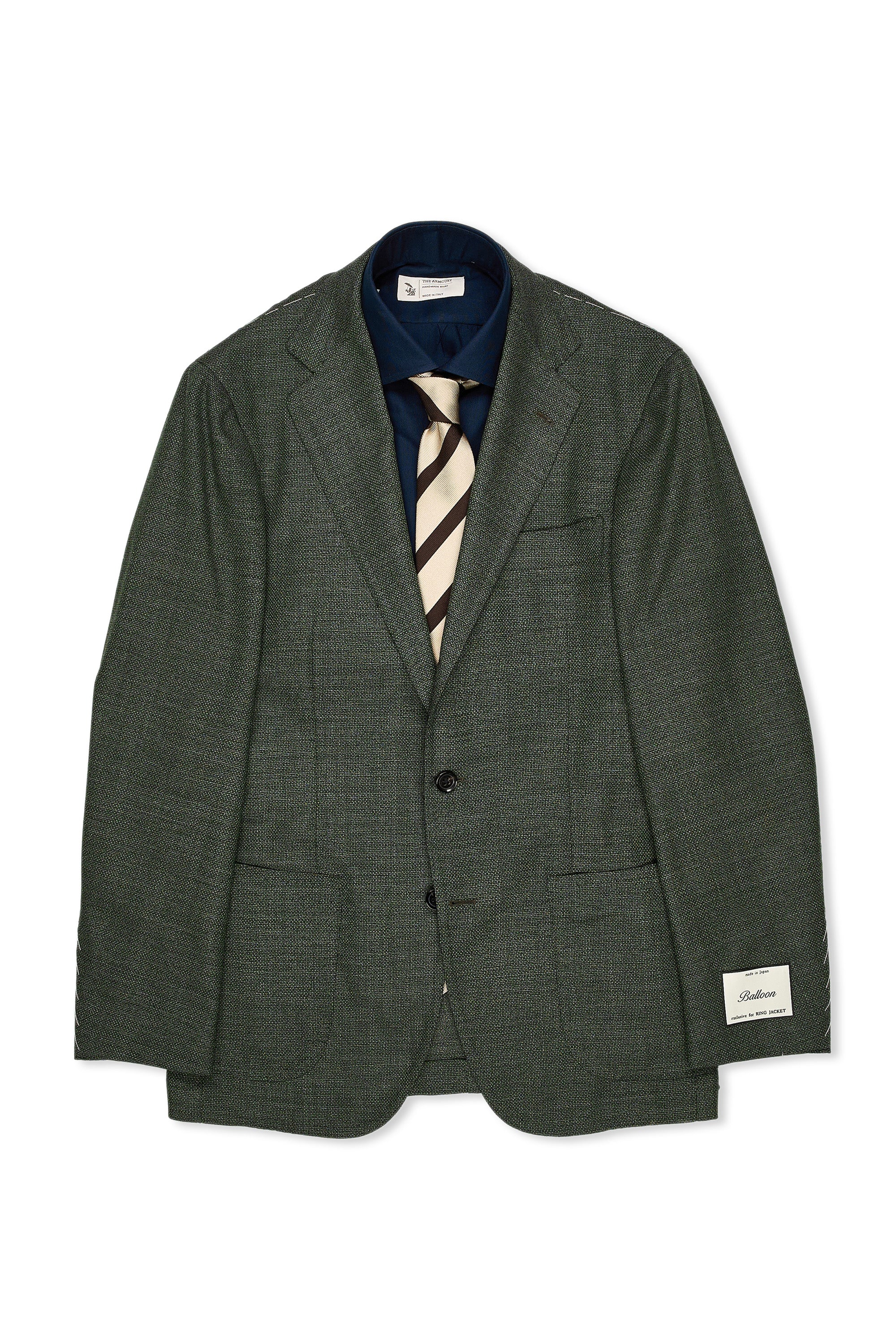 Ring Jacket Meister Model 254FH Olive Balloon Wool Sport Coat