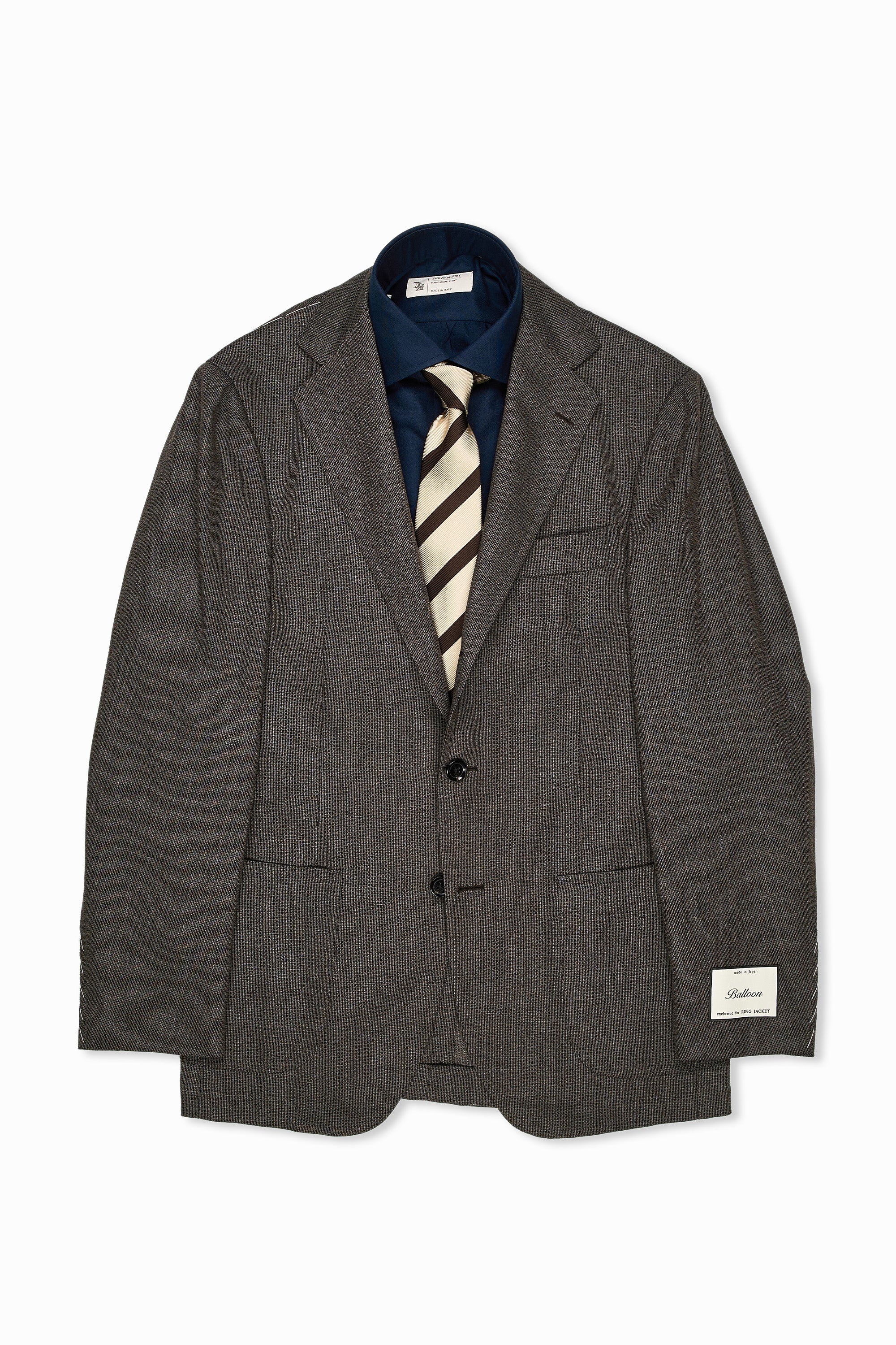Ring Jacket Meister Model 254FH Taupe Balloon Wool Sport Coat
