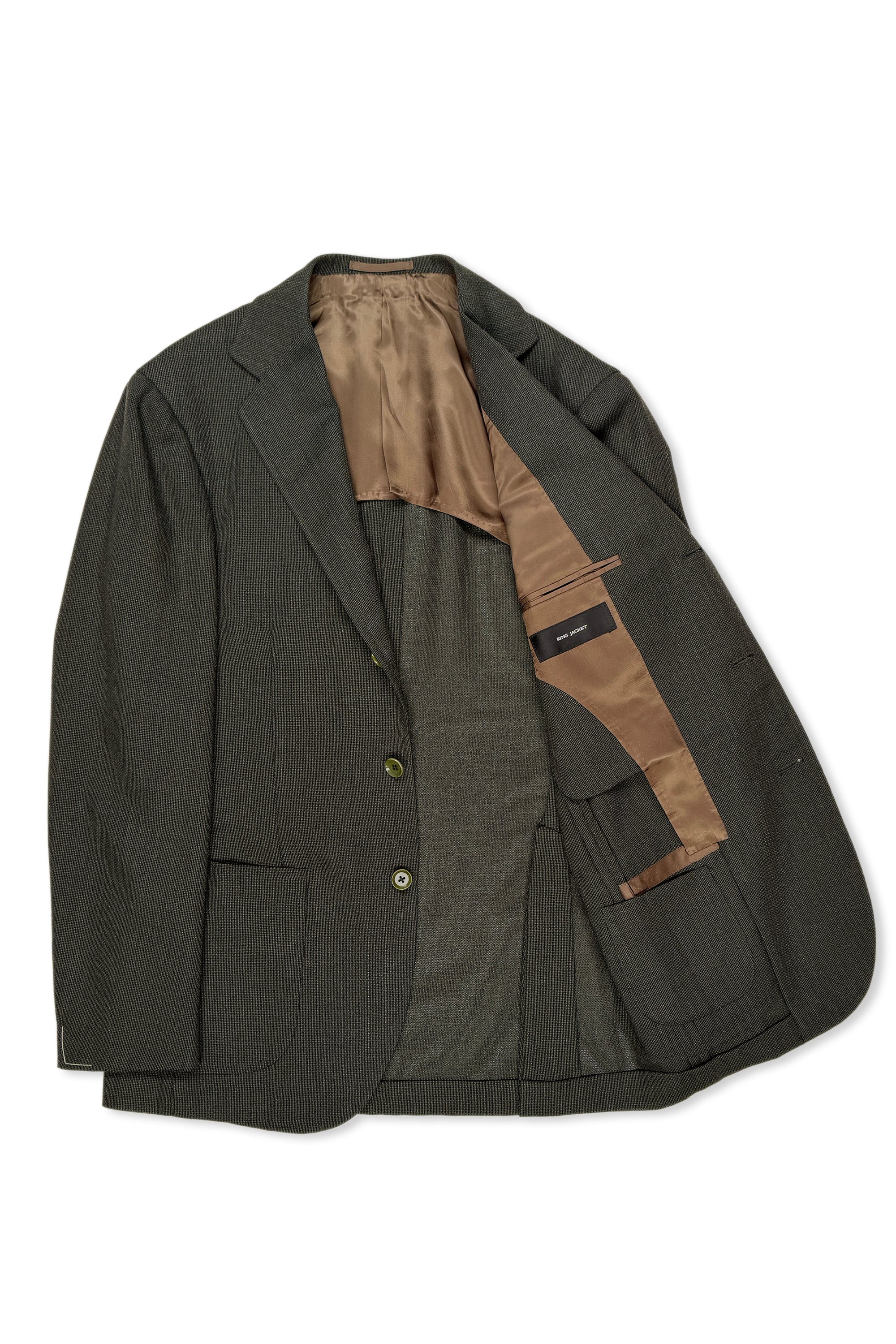 Ring Jacket Model 300F Olive Balloon Wool Sport Coat