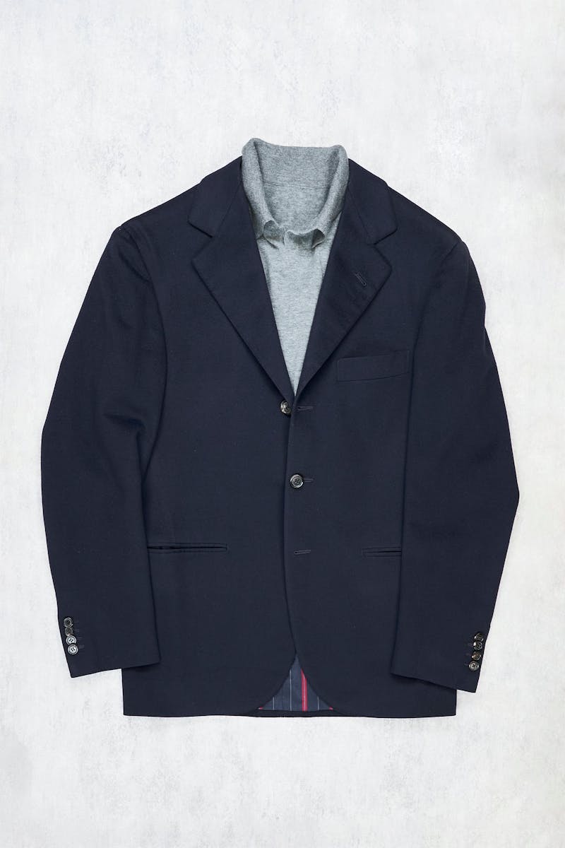 Liverano & Liverano Navy Cashmere/Wool Sport Coat Bespoke