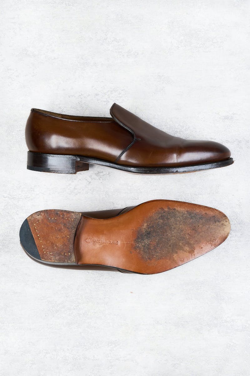 Edward Green Brown Calf Lazyman Shoes