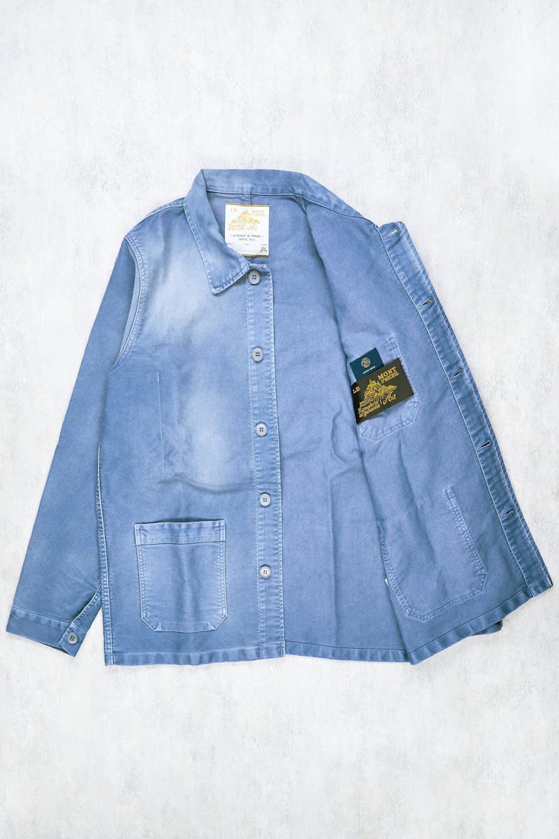 Le Mont St. Michel Blue Vintage Washed Jacket