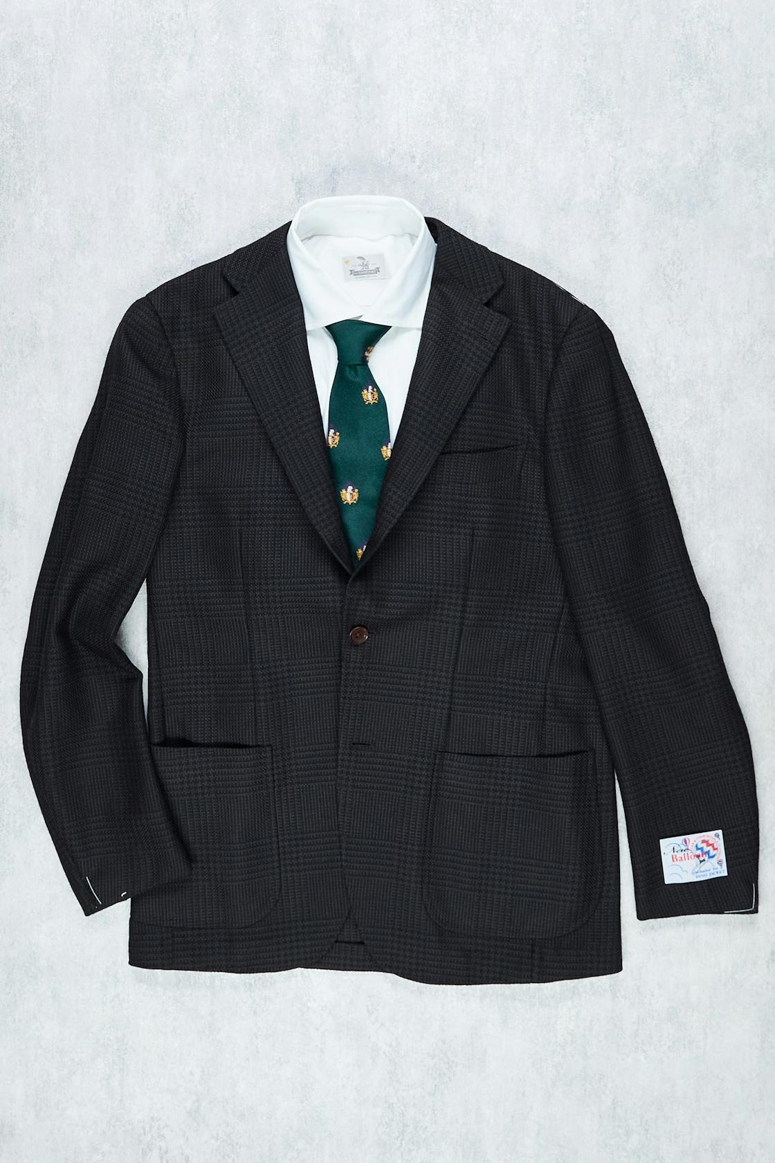 Ring Jacket 280 Brown Black Prince of Wales Check Wool Sport Coat