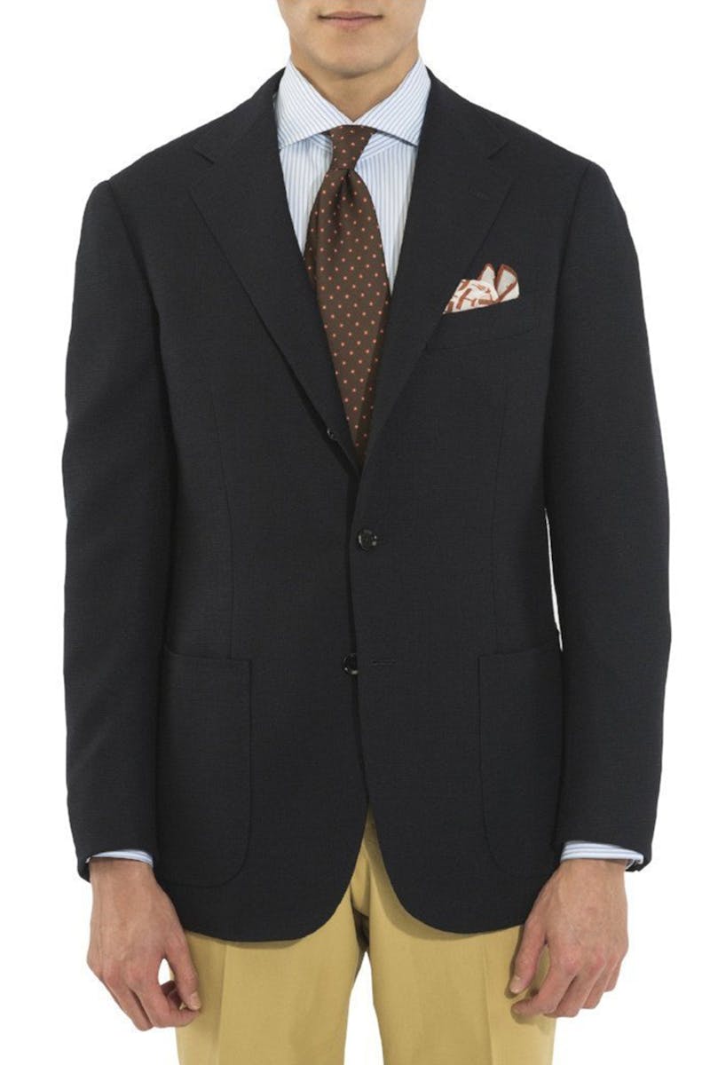 The Armoury by Ring Jacket Model 3 Dark Navy Wool Balloon Sport Coat