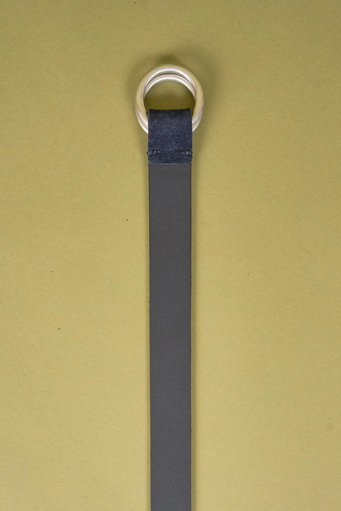 Anderson's Navy A/3287 Ring Suede Belt
