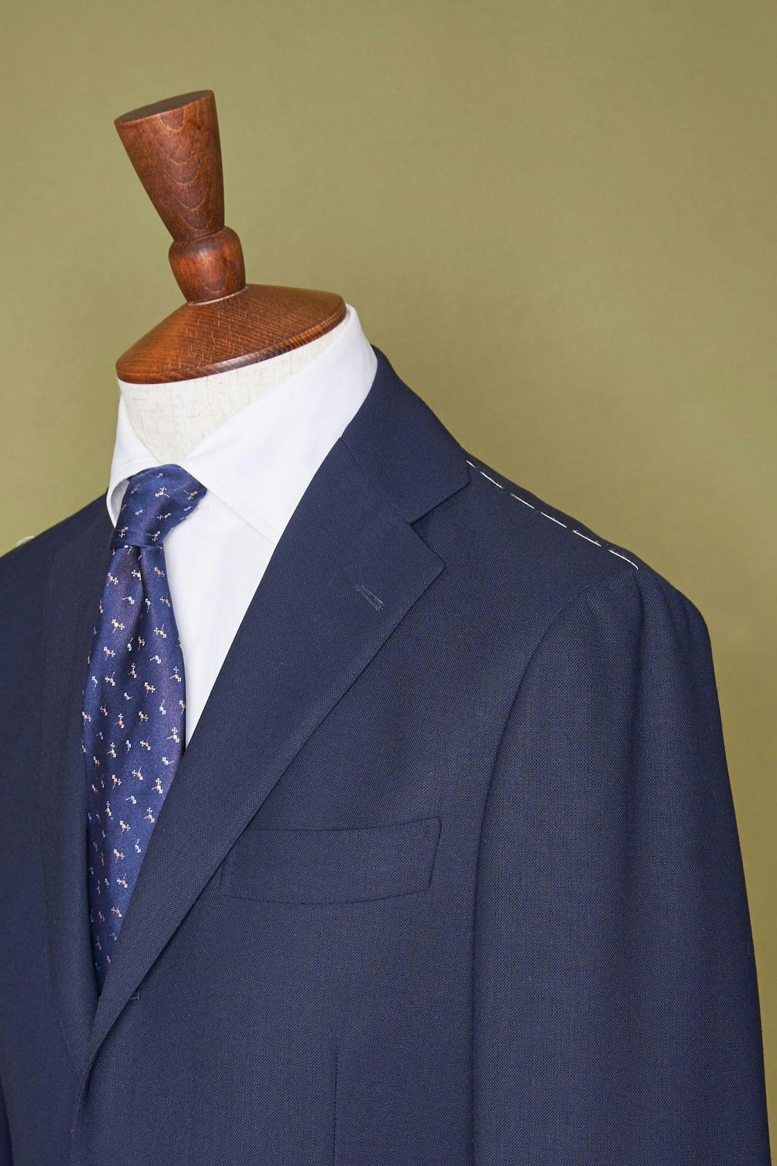 Ring Jacket Navy 184 4-ply Wool Suit