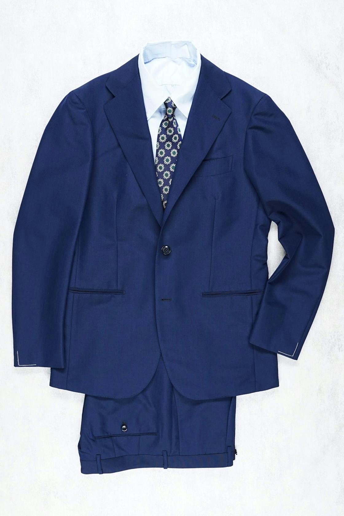 Ring Jacket 269 Navy Wool Canvas Suit