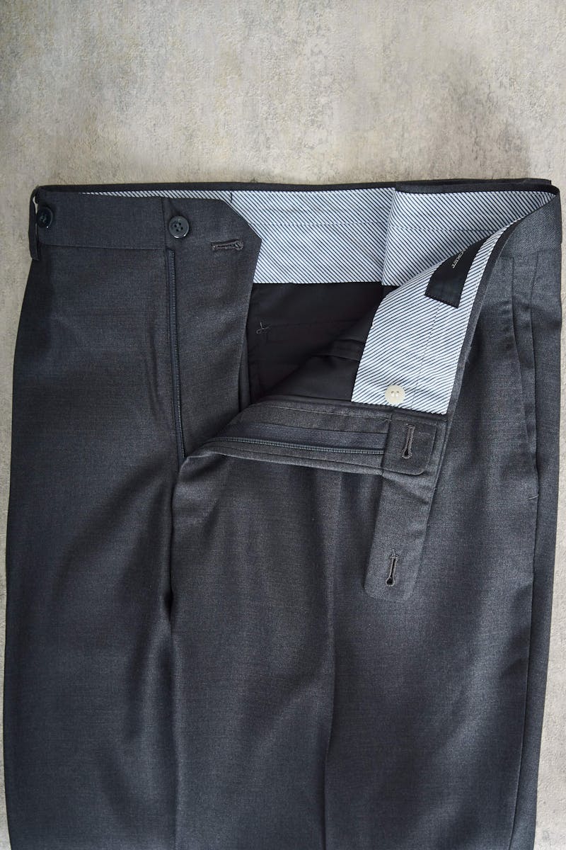Ring Jacket AMP02 Dark Grey Wool Loro Piana Four Seasons Core Trousers