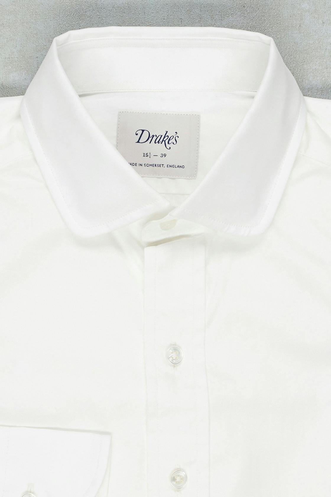 Drake's White Cotton Shirt