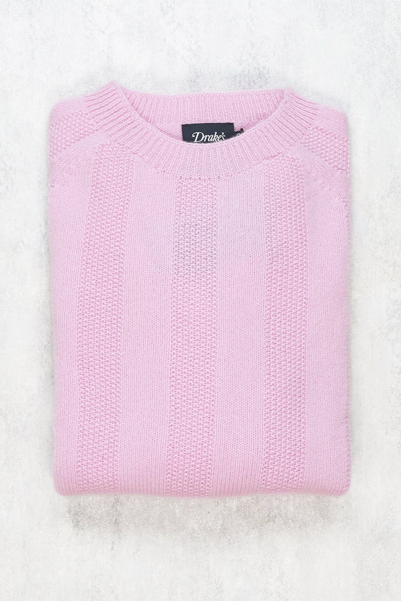 Drake's Pink Cashmere Sweater