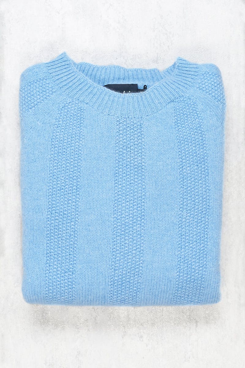Drake's Blue Cashmere Sweater