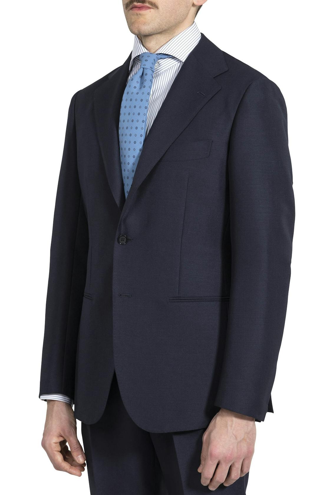 The Armoury by Ring Jacket Model 1B Navy Wool/Mohair Suit