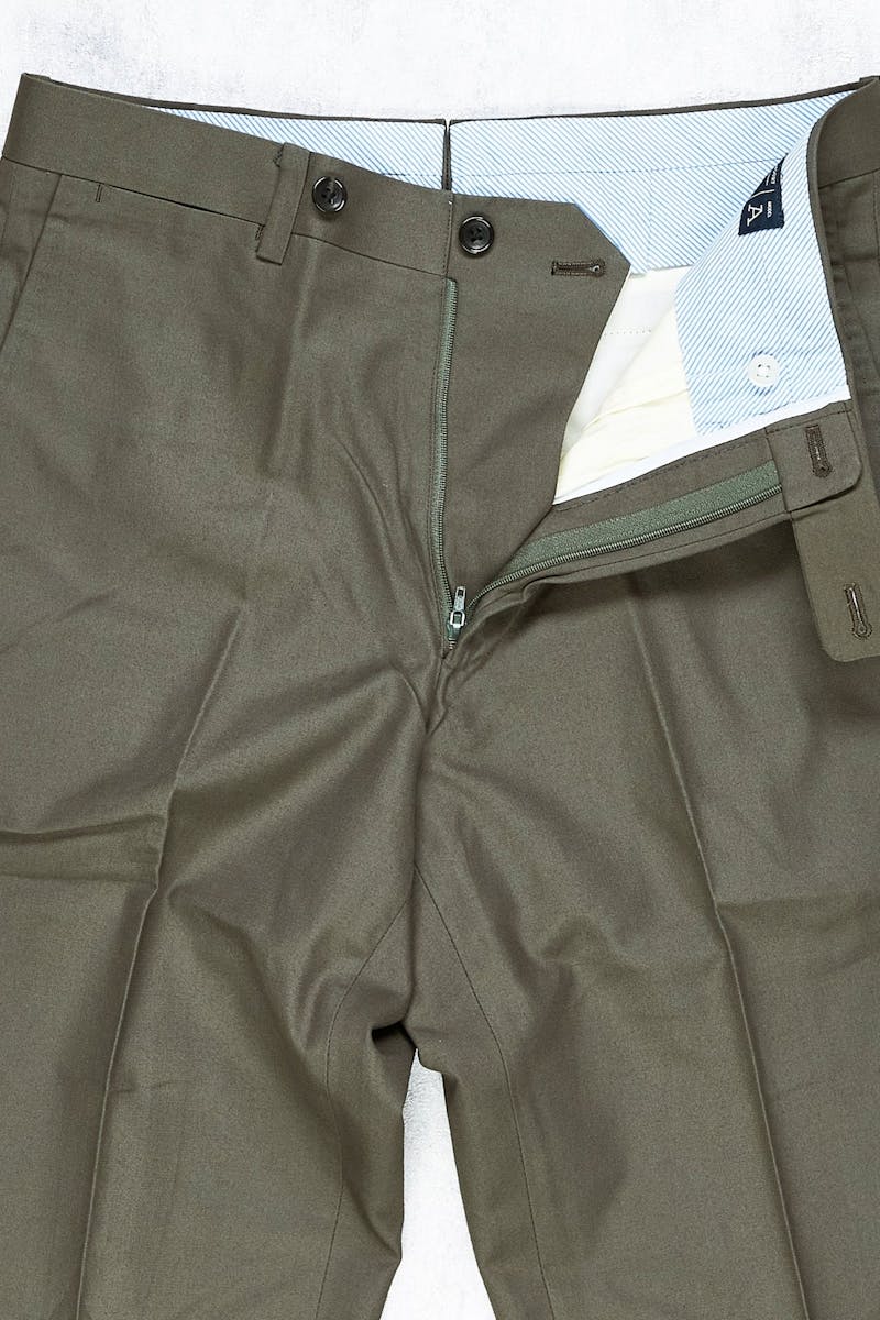 Ring Jacket AMP03 Olive Green Cotton Chinos