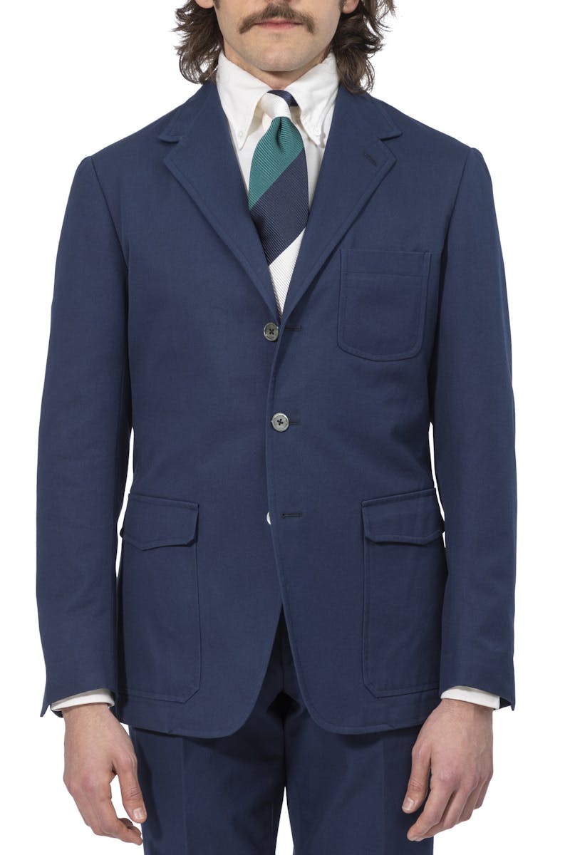 The Armoury by Ring Jacket Model 11A Navy Cotton Twill Suit
