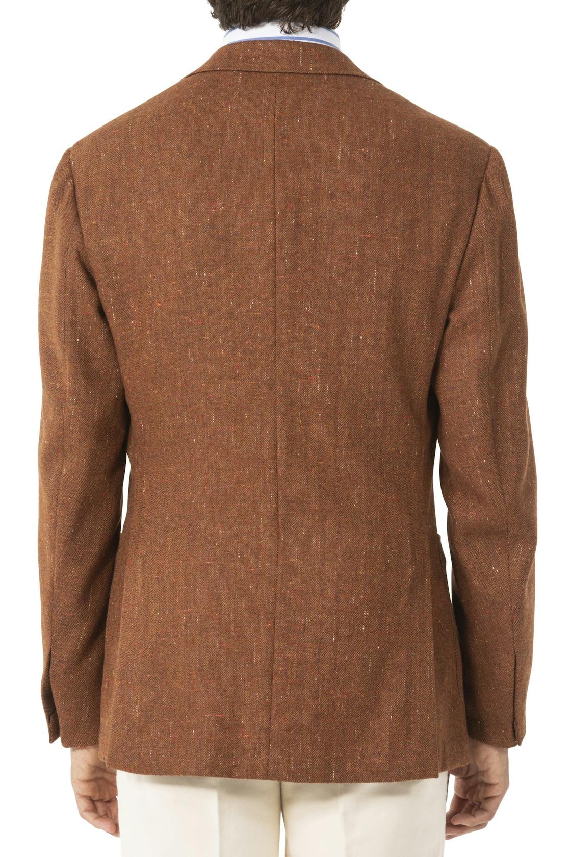 The Armoury by Ring Jacket Model 3 Terracotta Wool-Silk-Cashmere Sport Coat