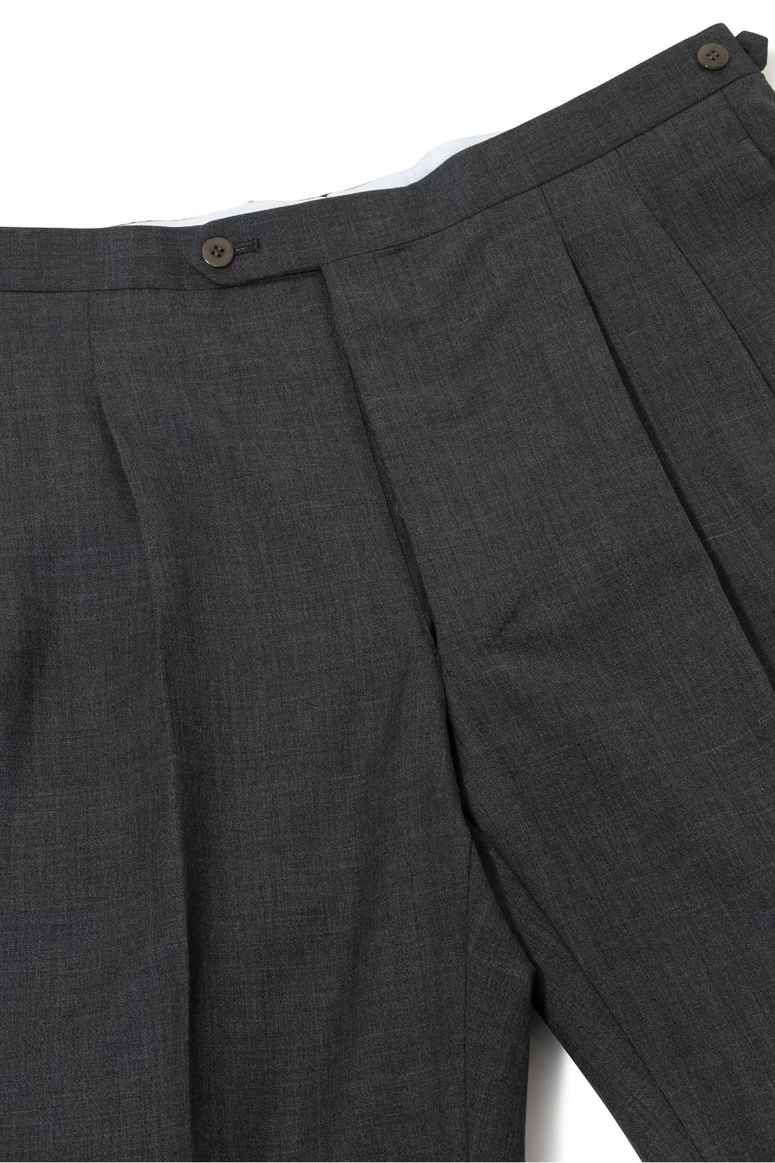 The Armoury by Osaku Charcoal NZ Wool Double Pleated CO Trousers