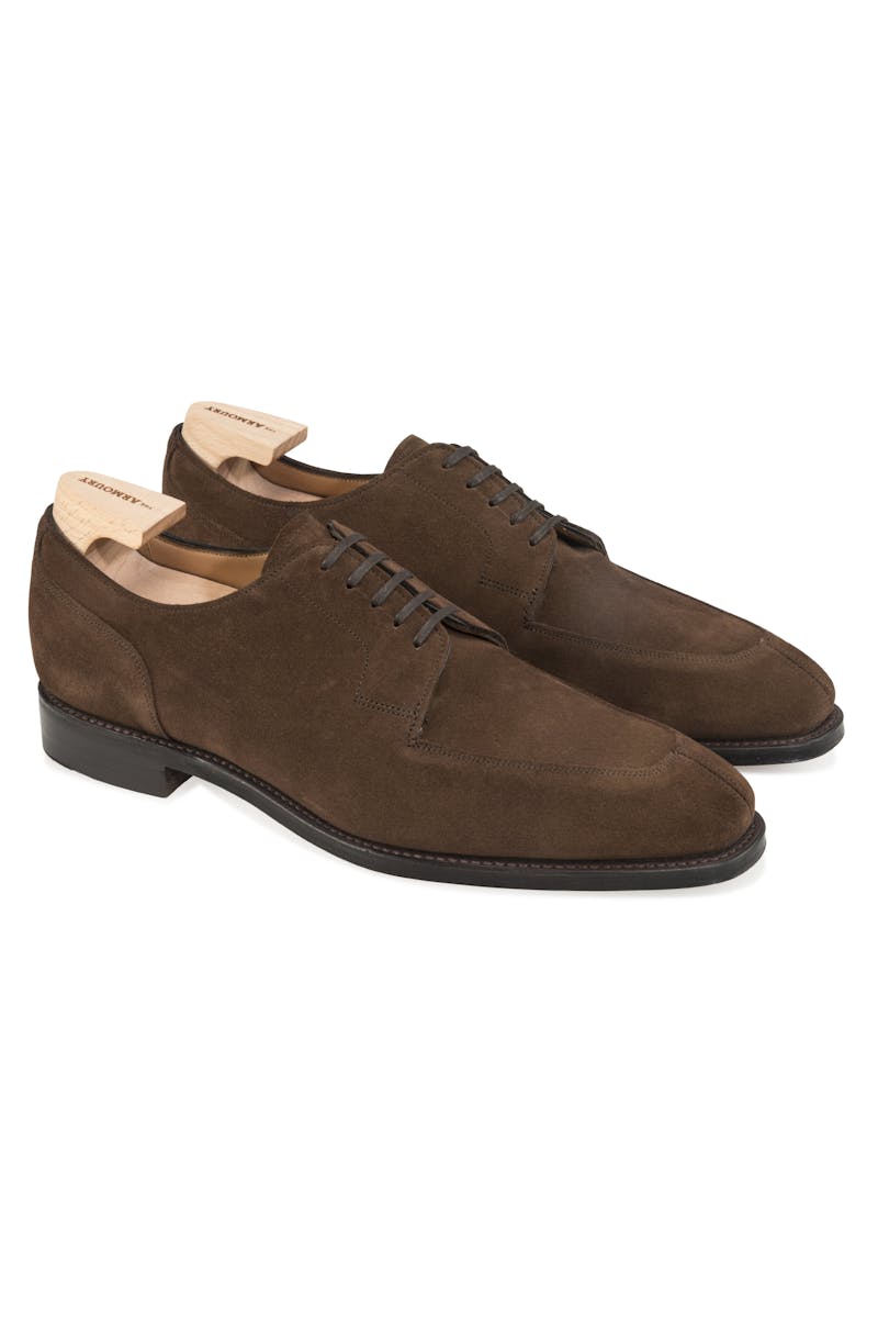 The Armoury Hajime Jubilee Brown Suede U-Tip Shoes *factory seconds*