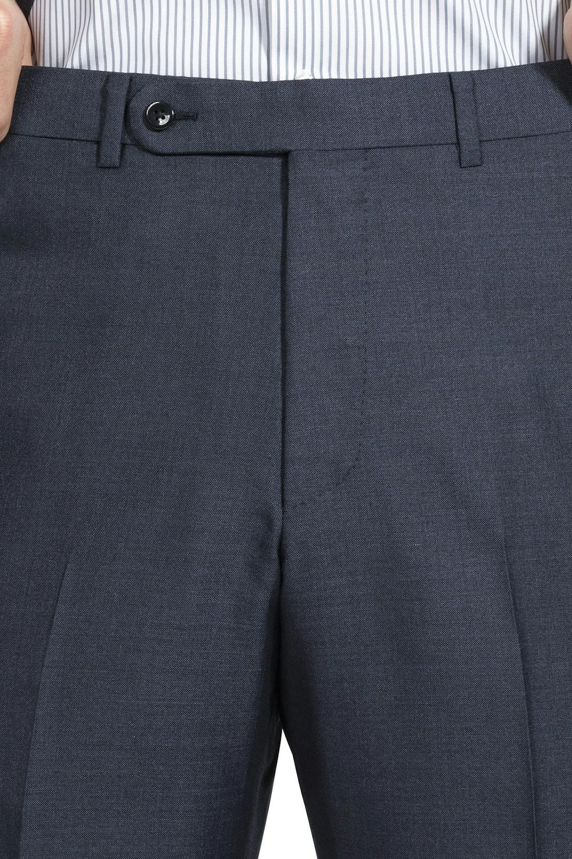 The Armoury by Ring Jacket Model 3A Slate Blue Wool/Silk Sharkskin Suit