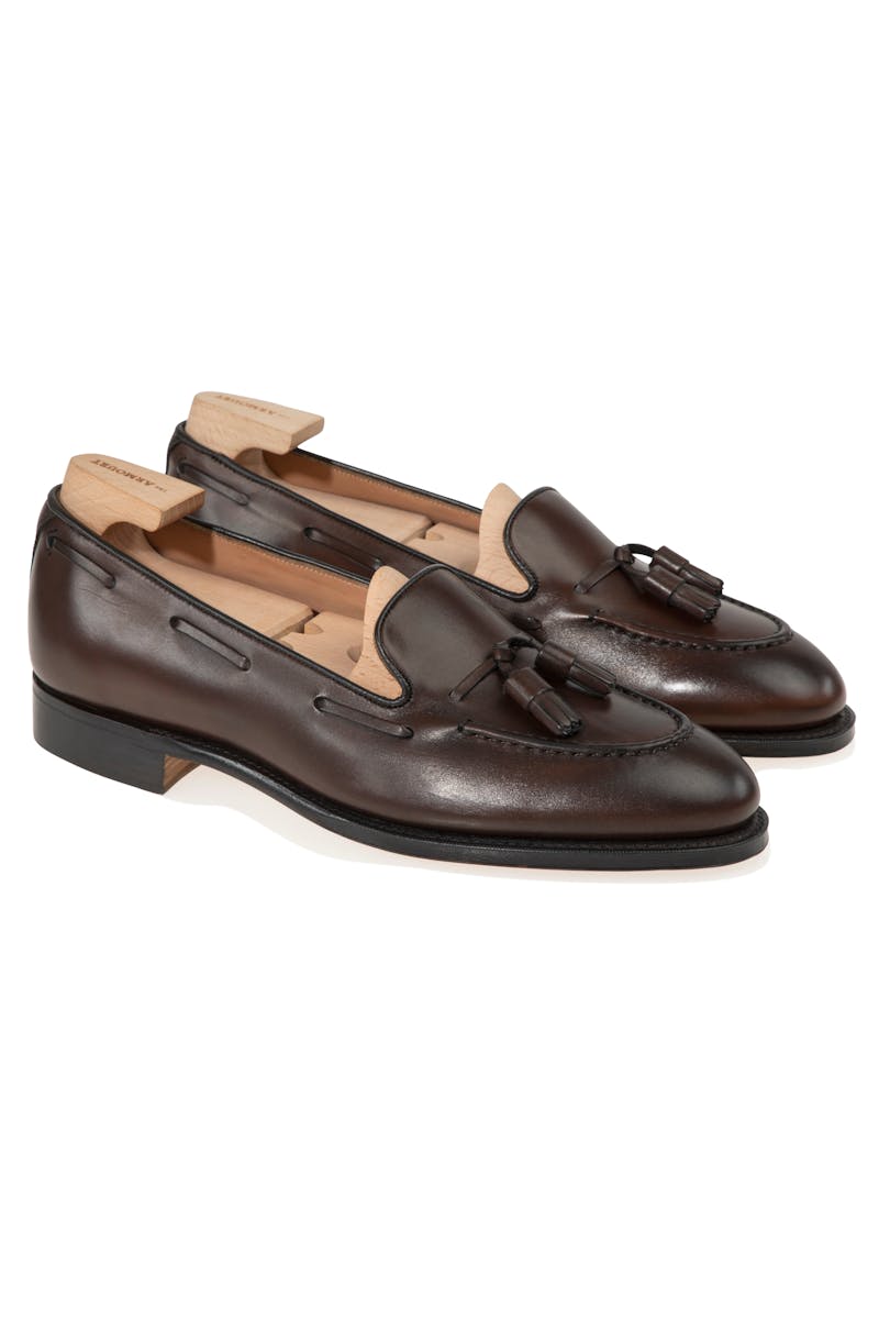 The Armoury Hudson Espresso Calf Tassel Loafers *factory seconds*