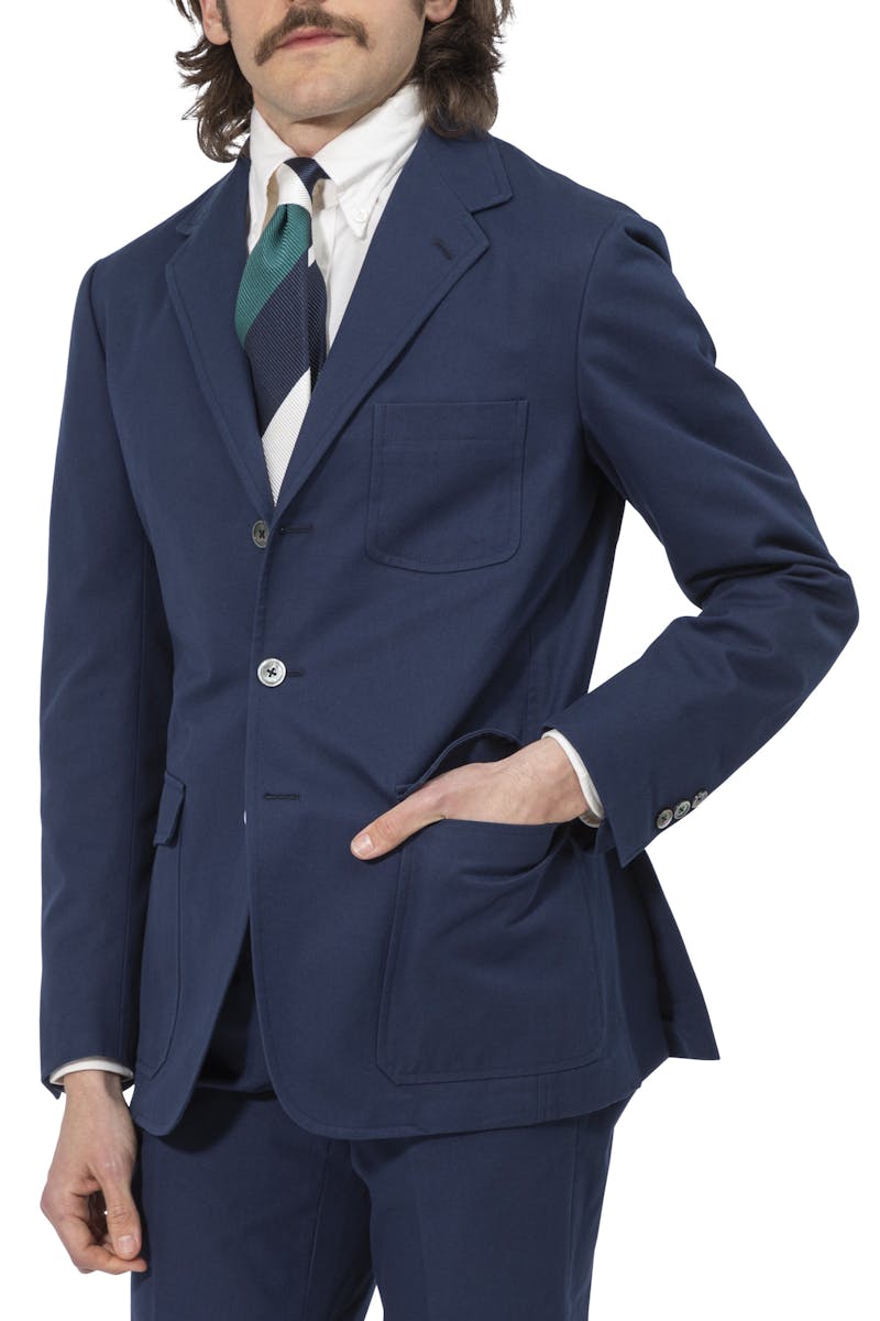 The Armoury by Ring Jacket Model 11A Navy Cotton Twill Suit