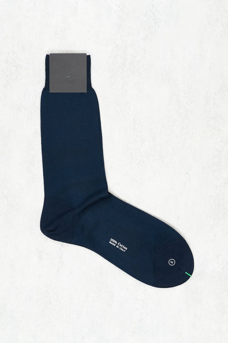 Sorley Navy/Navy Tipped Short Socks