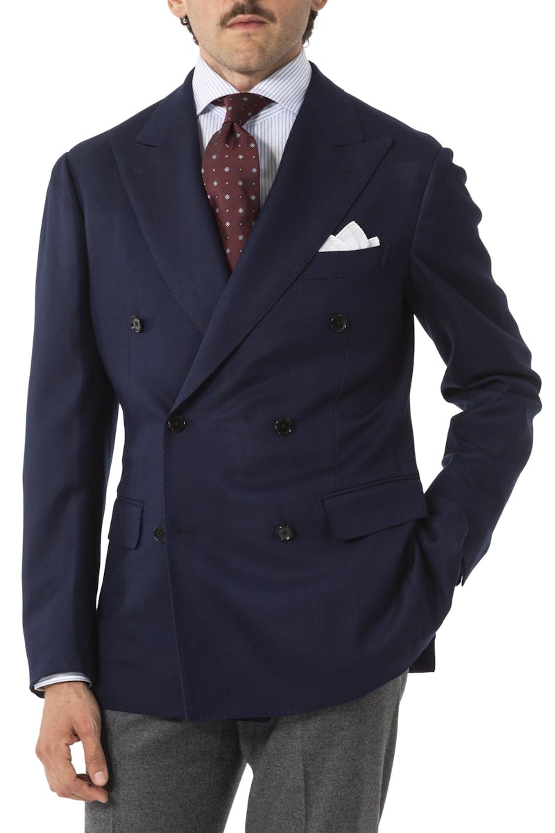 The Armoury by Ring Jacket Model 6 Navy Wool Twill Sport Coat