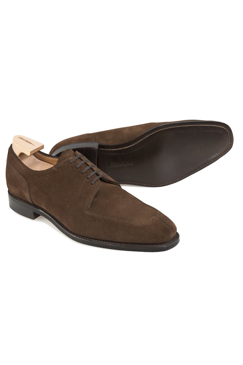The Armoury Hajime Jubilee Brown Suede U-Tip Shoes *factory seconds*