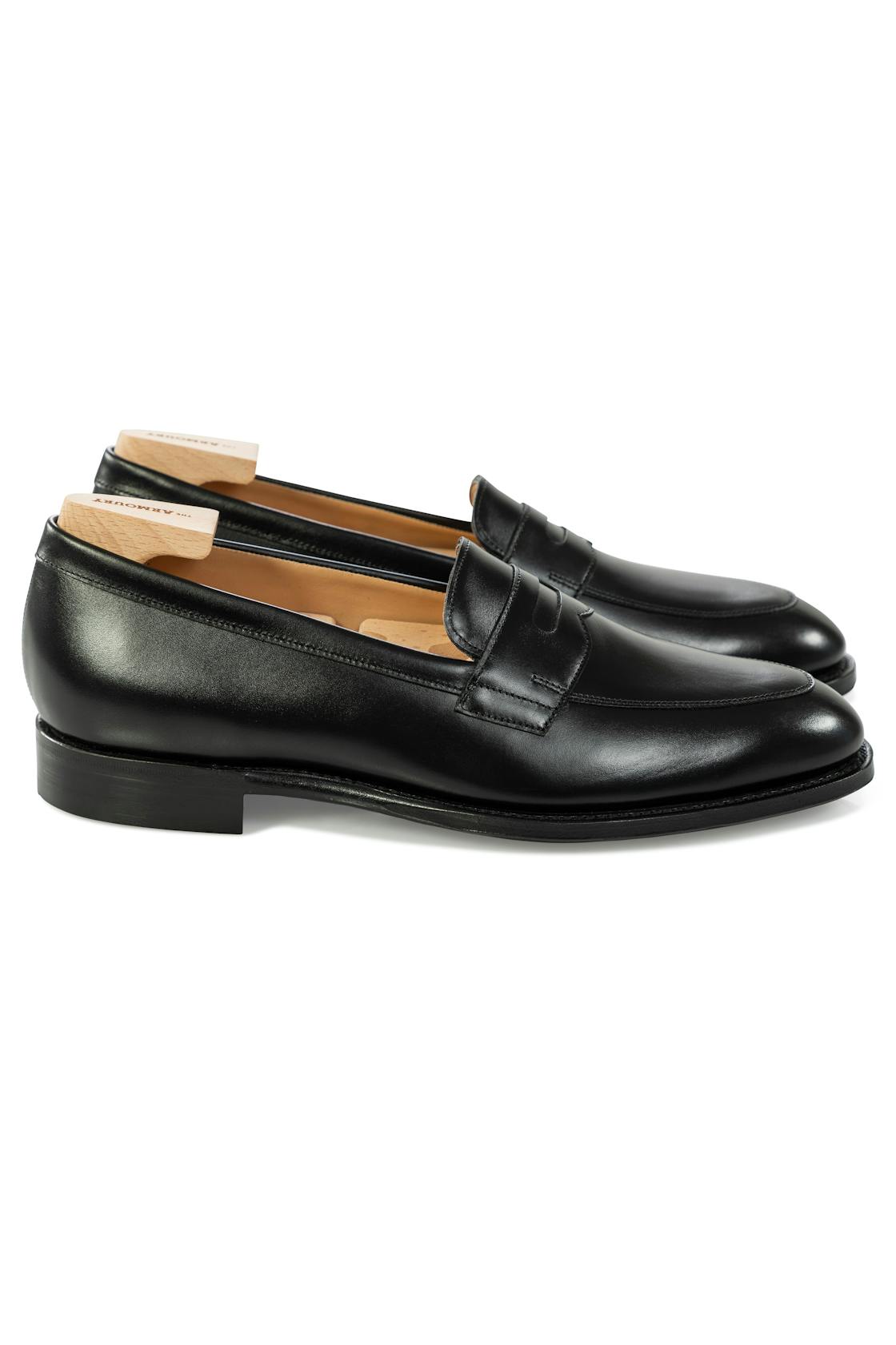 The Armoury Duane II Black Calf Penny Loafers *factory seconds*